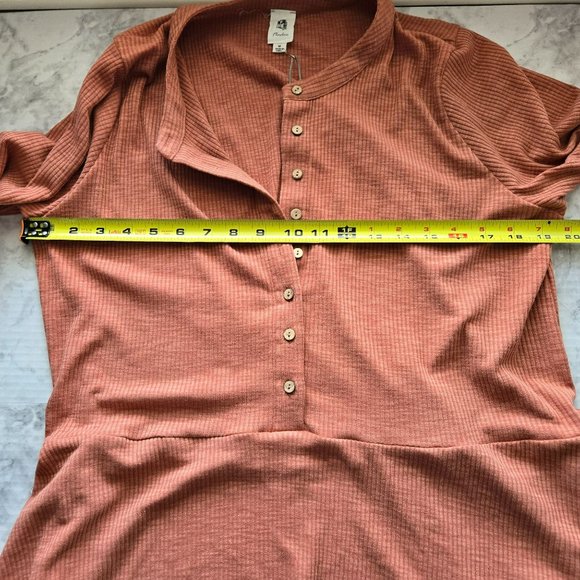 NWT Flawless Henley A-line Relaxed With Pockets Dress Size Medium - Picture 9 of 10